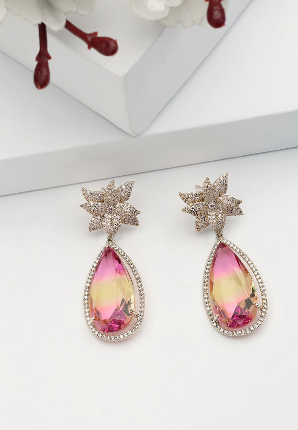 Diva Floral Raindrop Earrings