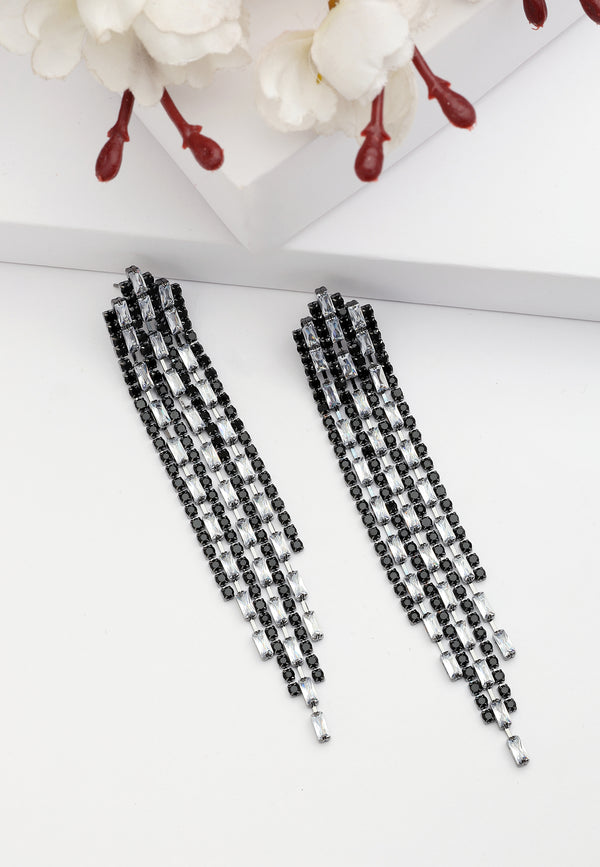 Diva Fringed Dangle Earrings