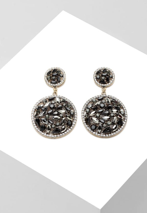 Boucles d'oreilles en strass et cristal scintillant