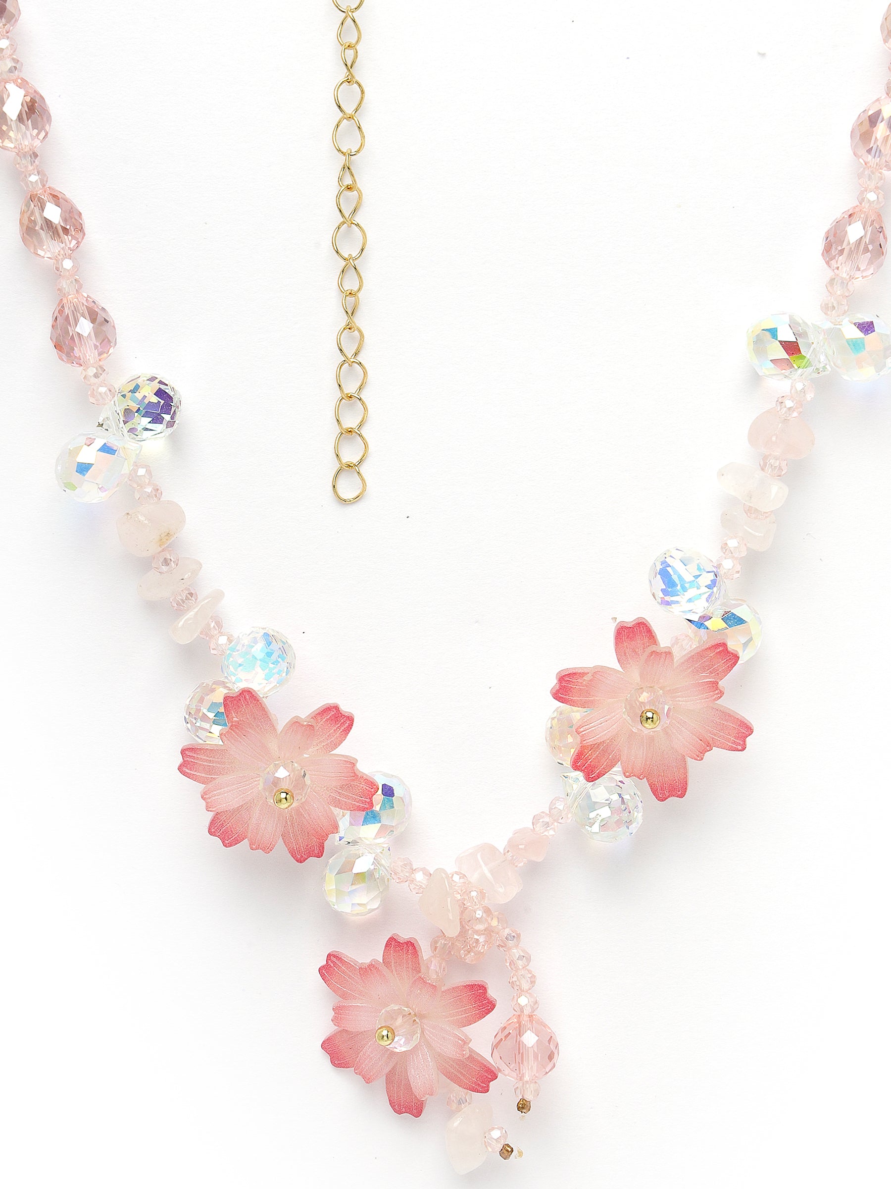 Roze kersenbloesem ketting