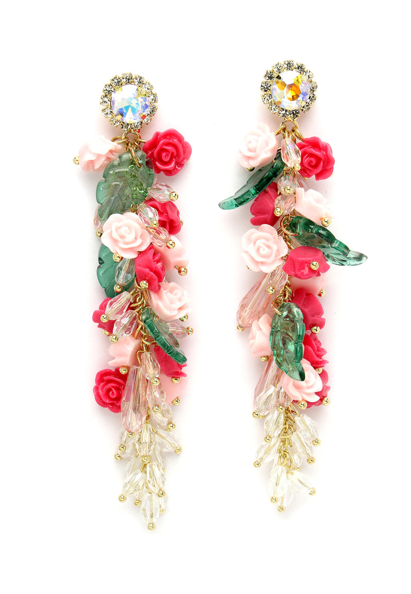 Floral Chandelier Earrings