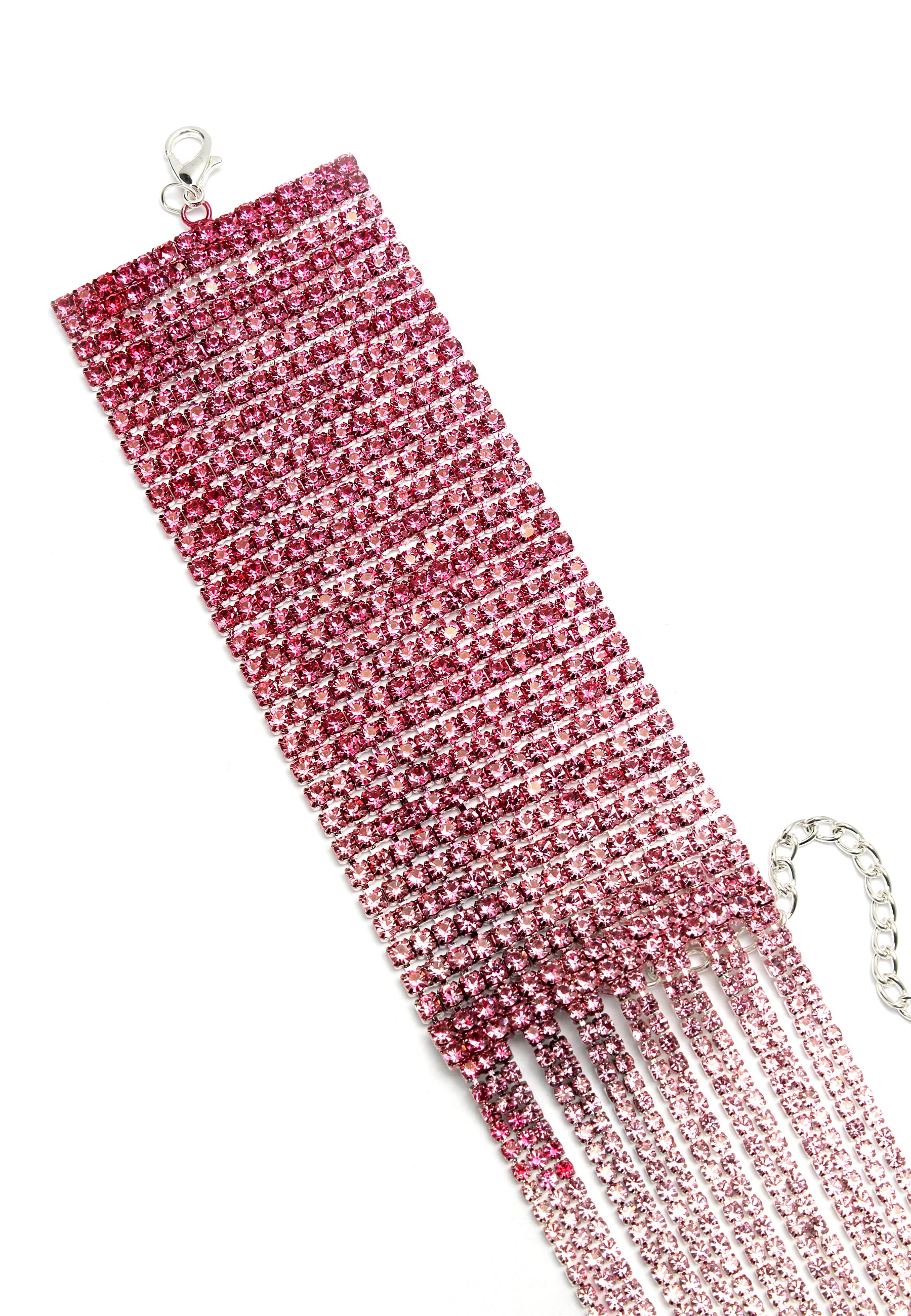 Pink glitter Chevron armbånd