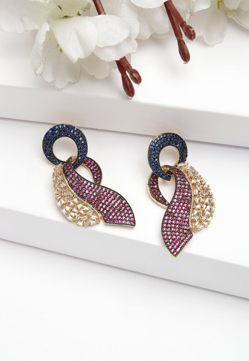 Cubic Zirconia Modern Earrings