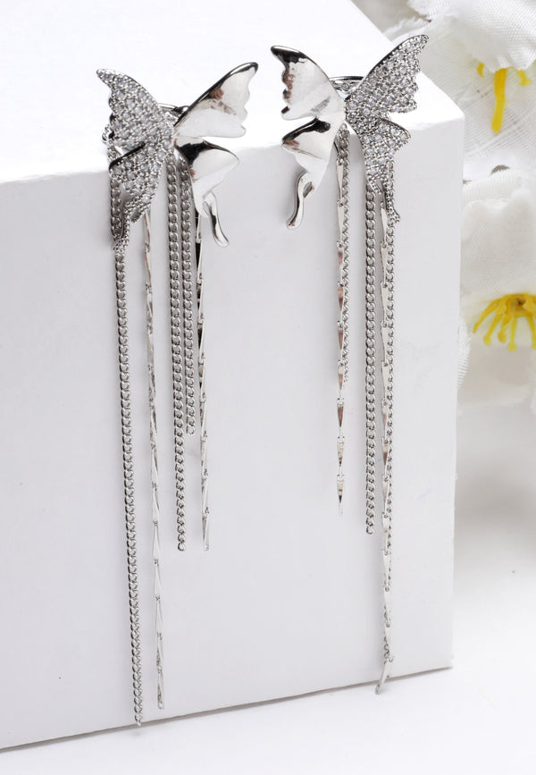 Tassel Butterfly Crystal korvakorut