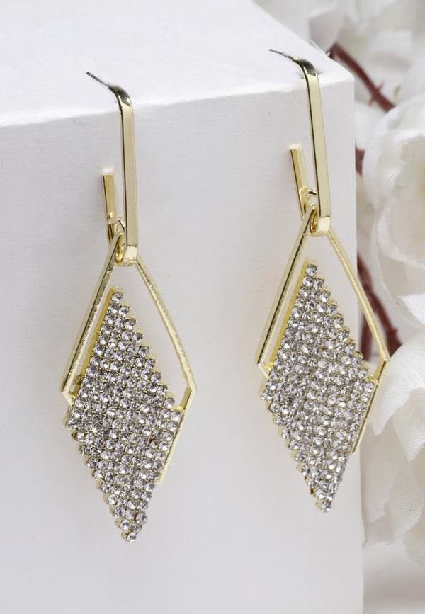 Cruth Rhombus Gleaming Dangle Earrings