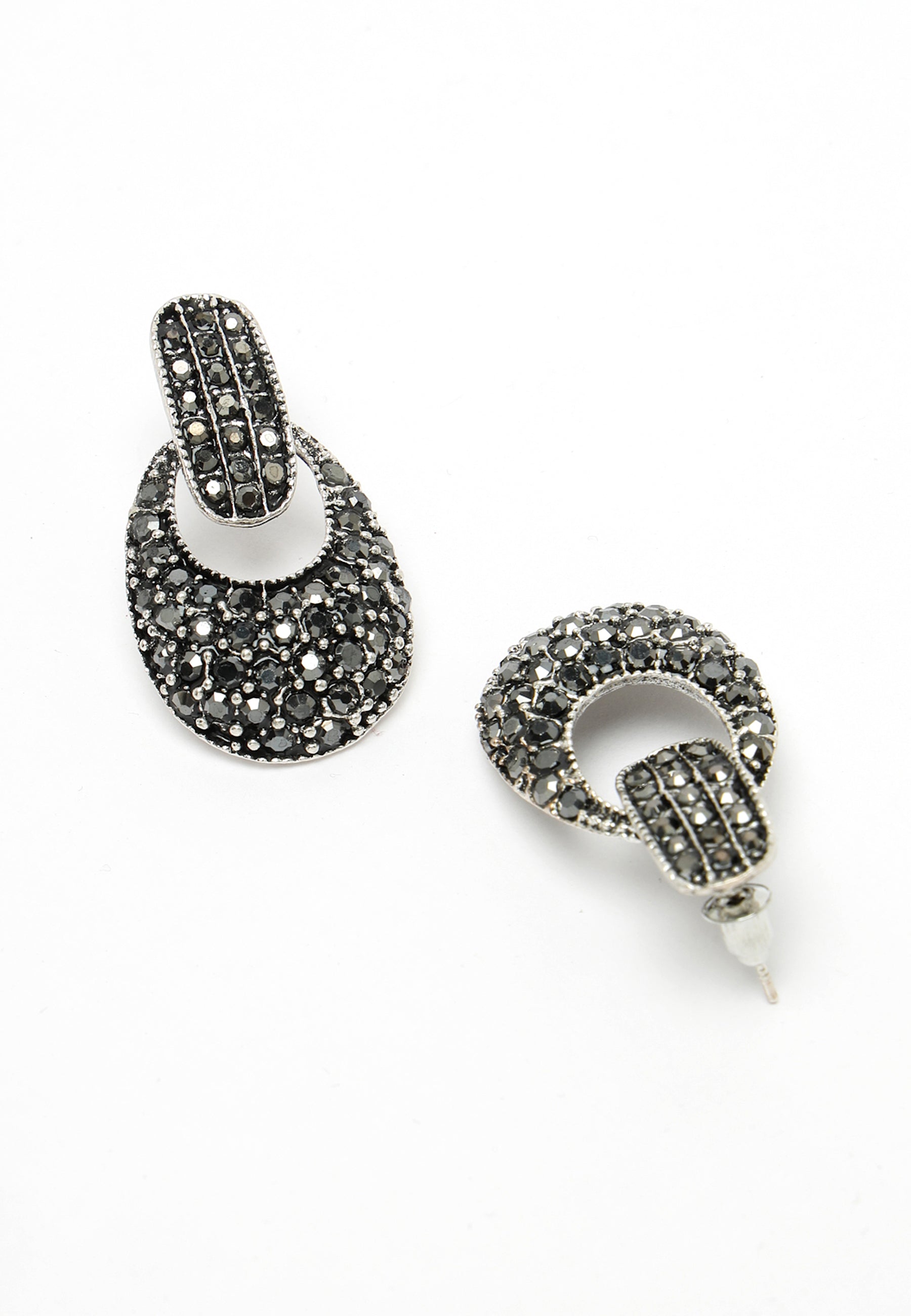Mali Fiona Black Crystal Earrings