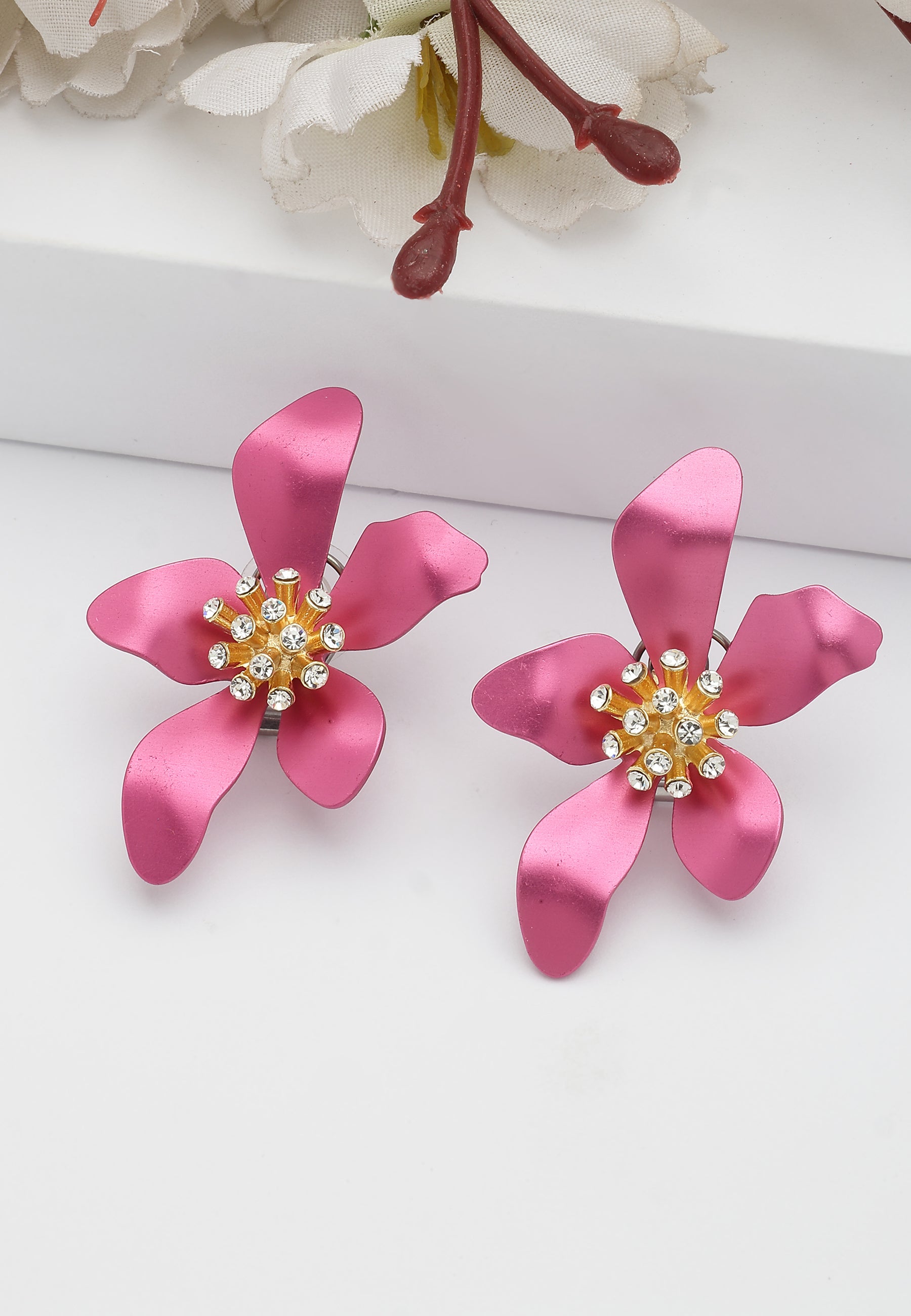 Boucles d'oreilles en forme de fleur