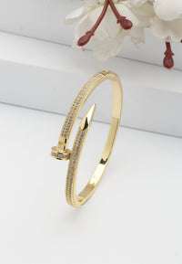 Scherpe Gouden Glanzende Bangle