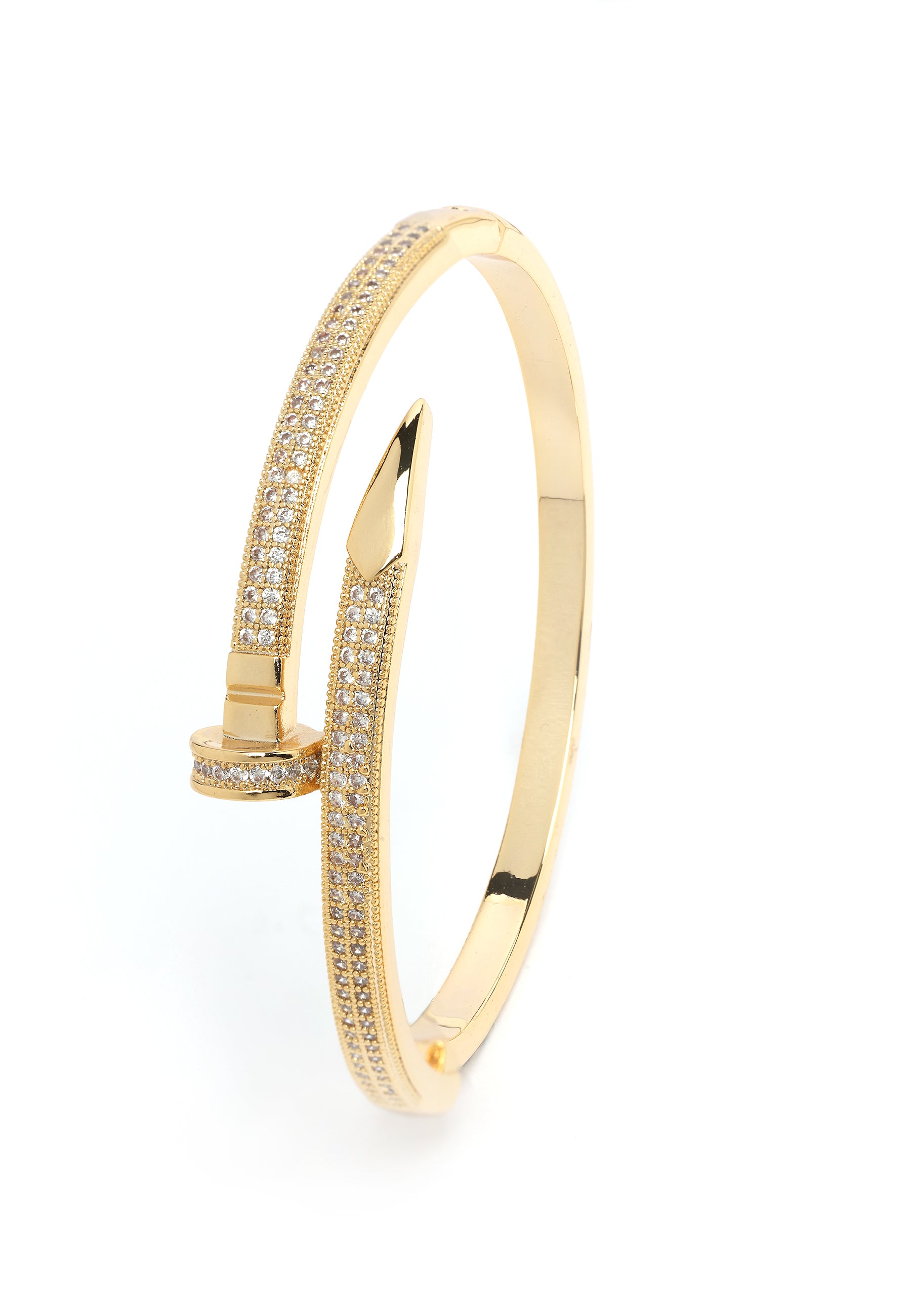 Scherpe Gouden Glanzende Bangle