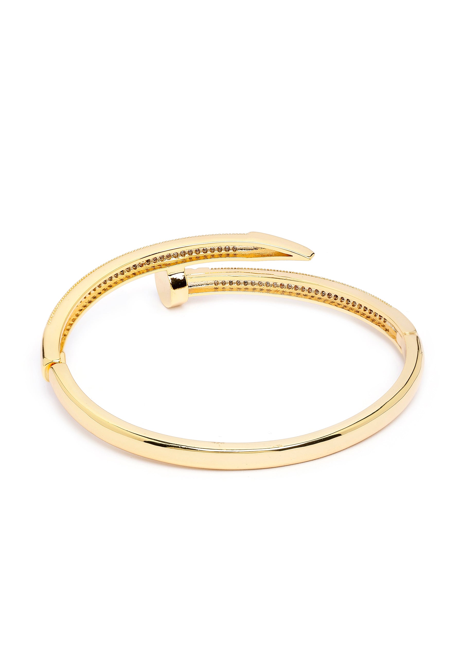 Scherpe Gouden Glanzende Bangle