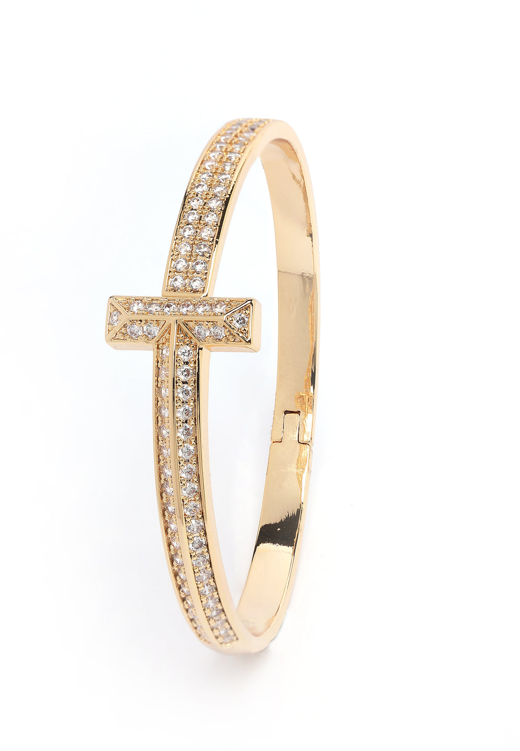 Golden Radiance T-Bar Bangle