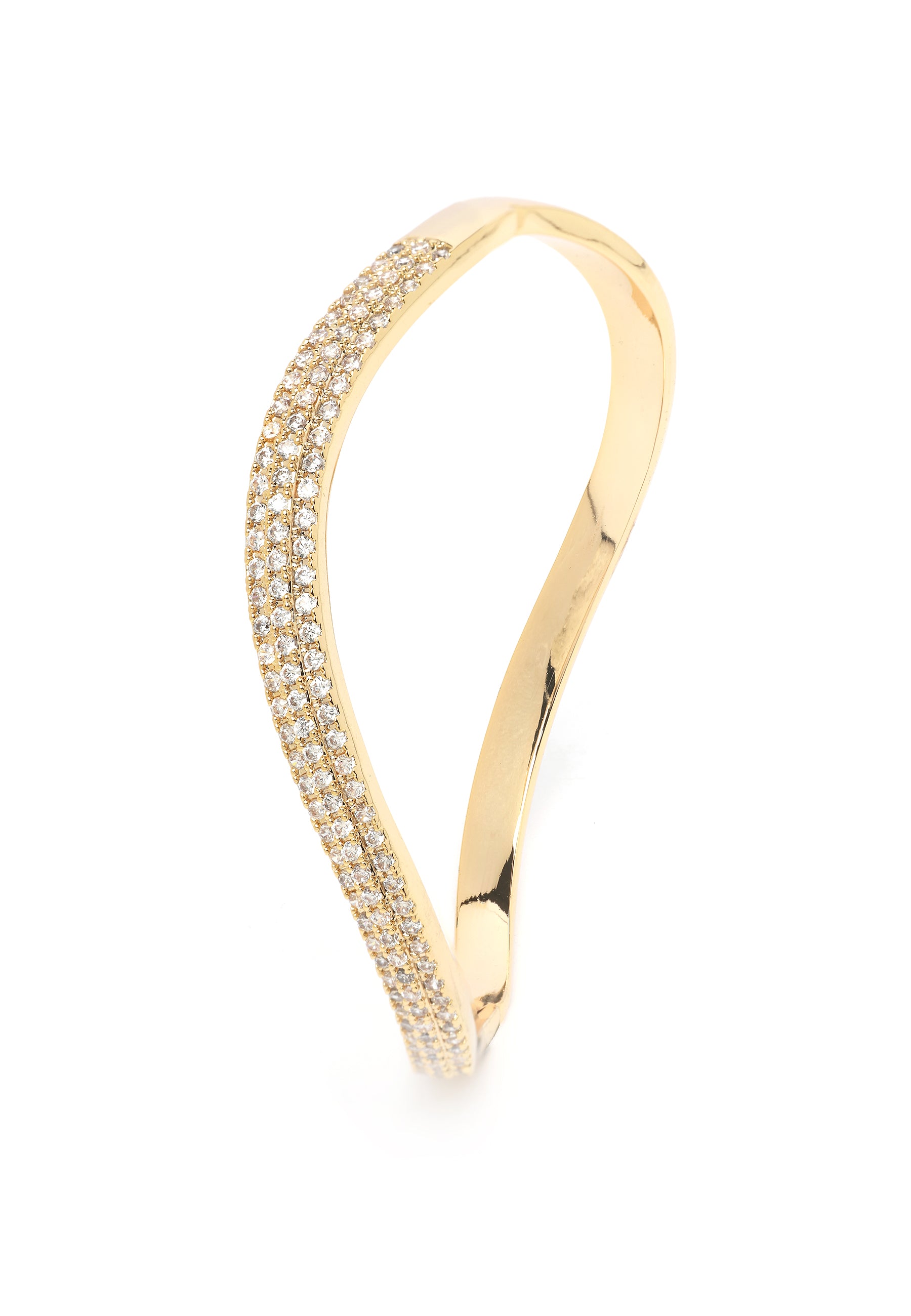 Gouden Gebogen Bangle