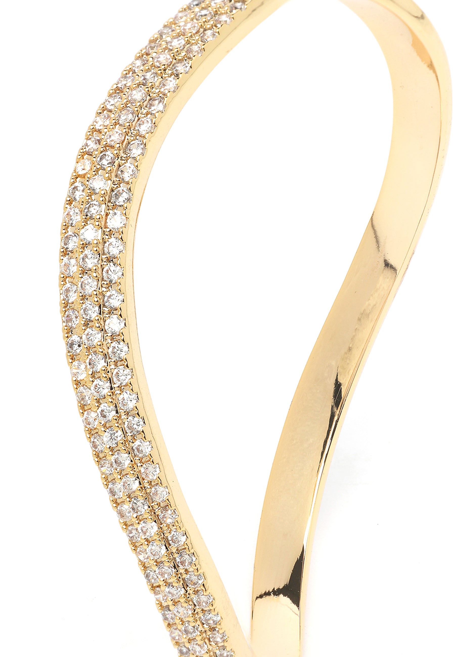 Golden Curved Bangle