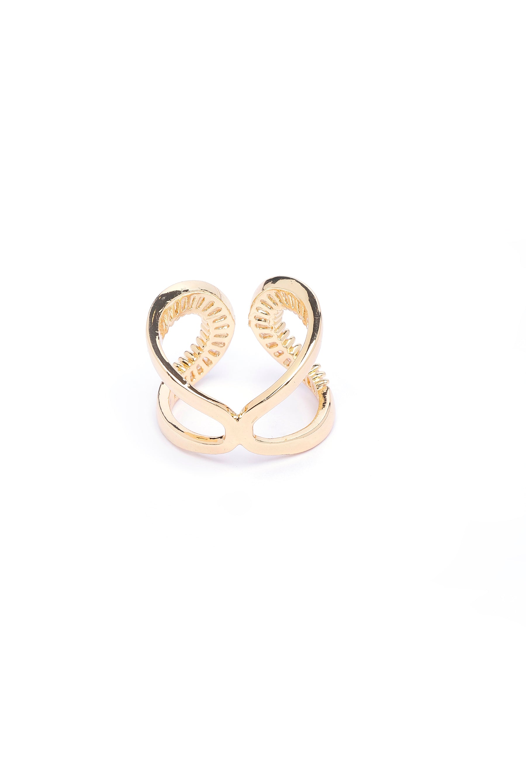 Golden Crescent Glam ring