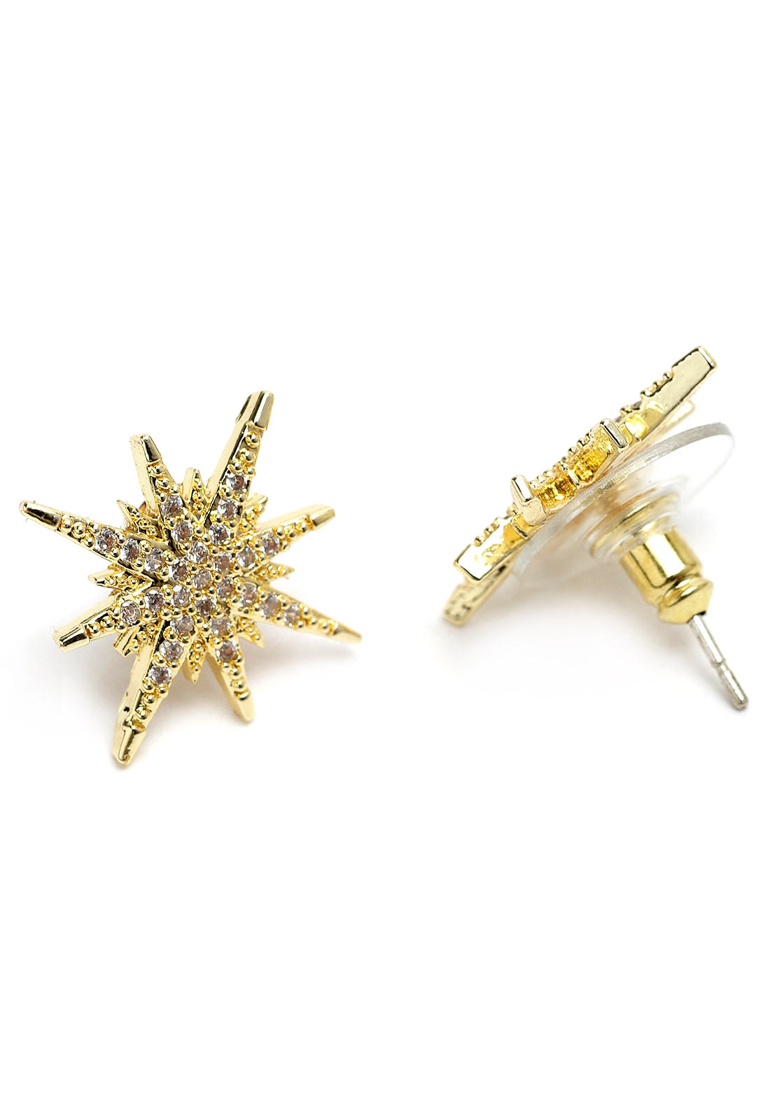 Gold Star Crystal Stud korvakorut