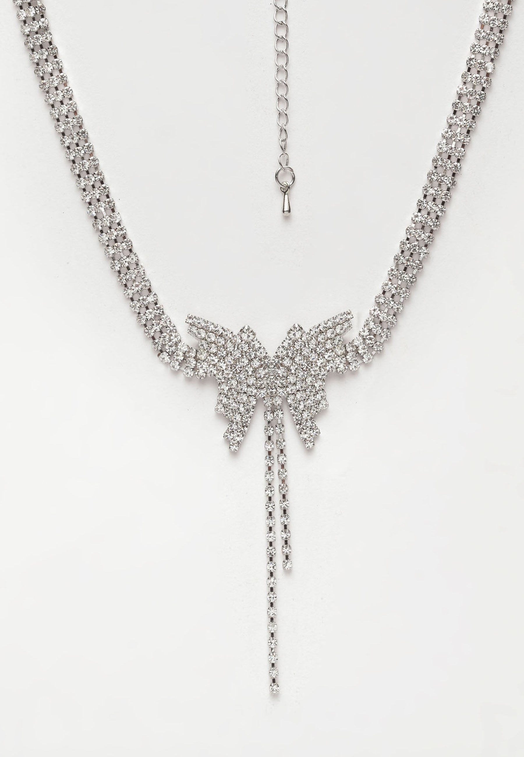 Butterfly Crystal Choker halskæde