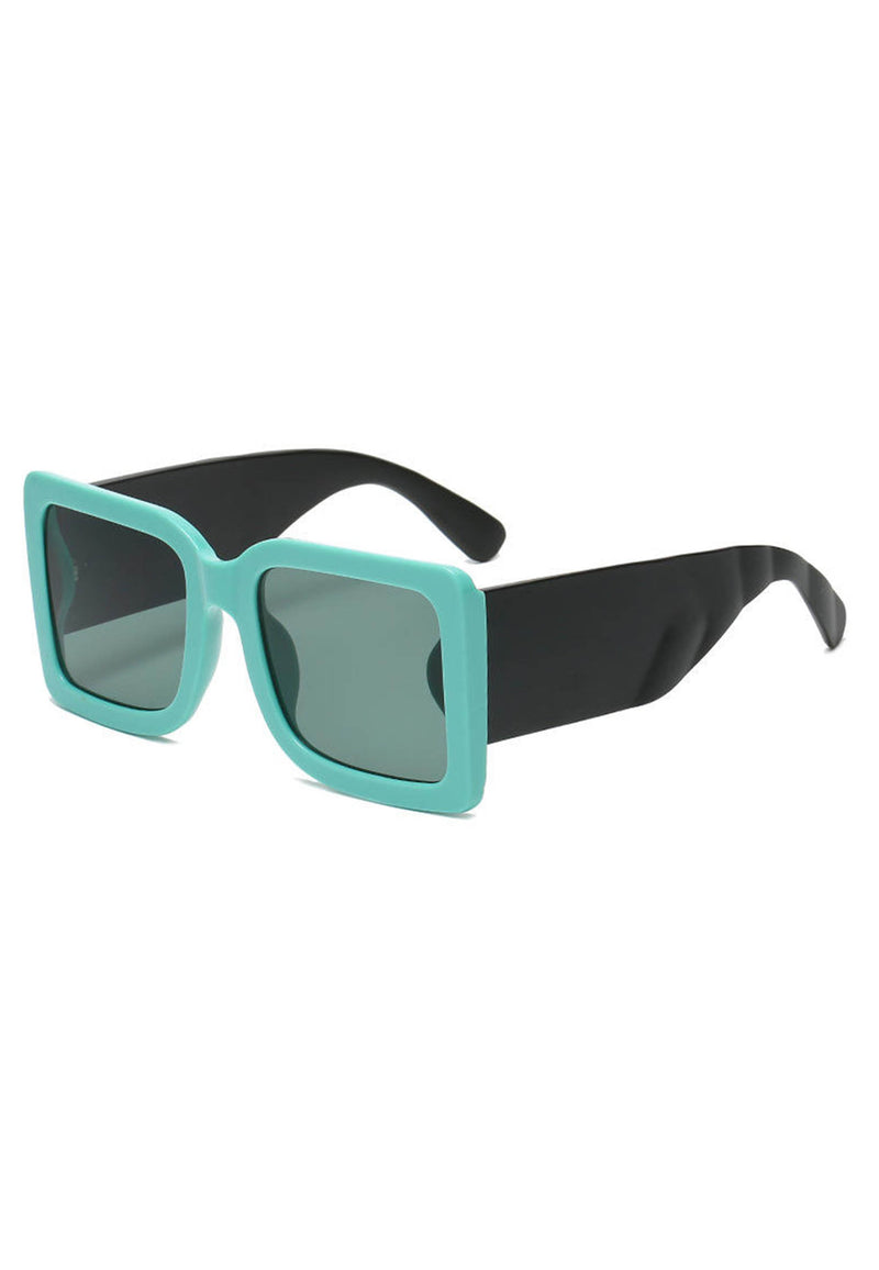 Quadratische, übergroße Sonnenbrille mit Farbverlauf